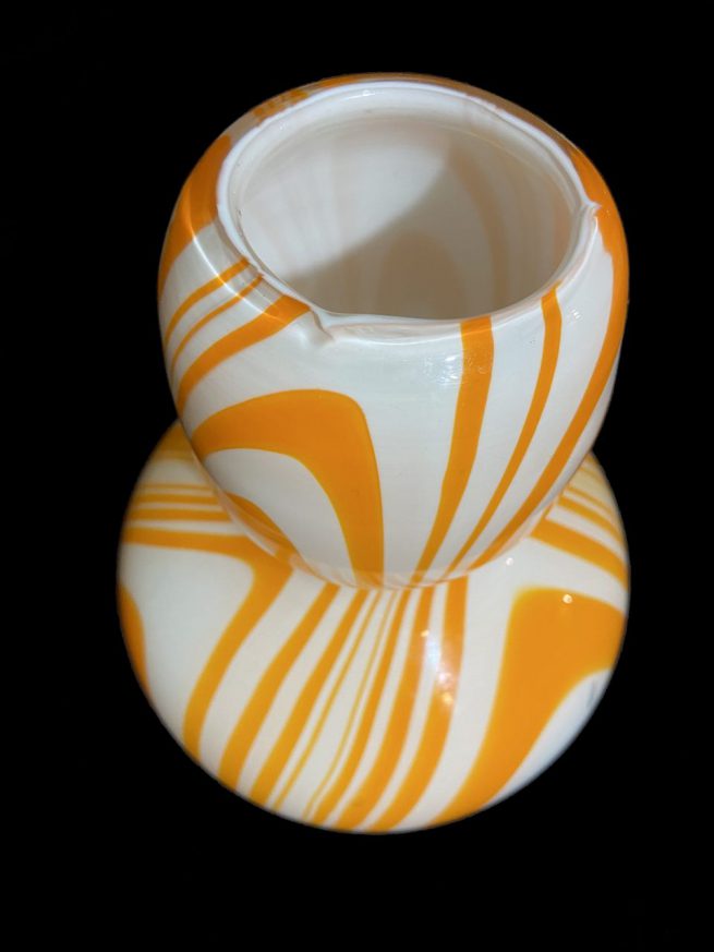 Oranje-witte Moretti vaas