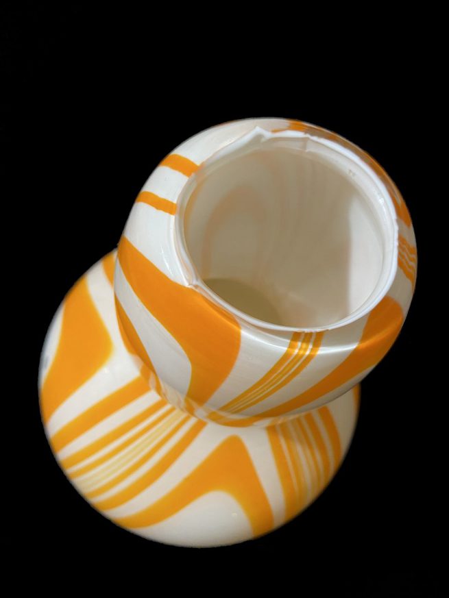 Oranje-witte Moretti vaas