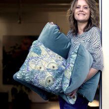 Jugendstil tegeltableau – Vissen in wier