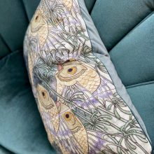 Jugendstil tegeltableau – Vissen in wier